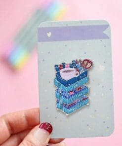 Alternative view of Coffee Trolley Cart 'Craft. Caffeinate. Repeat' Enamel Pin