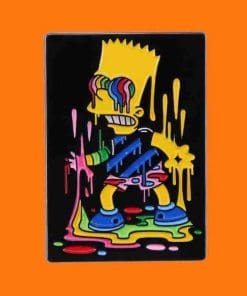 Alternative view of The Simpsons 'Bart | Art Paint' Enamel Pin
