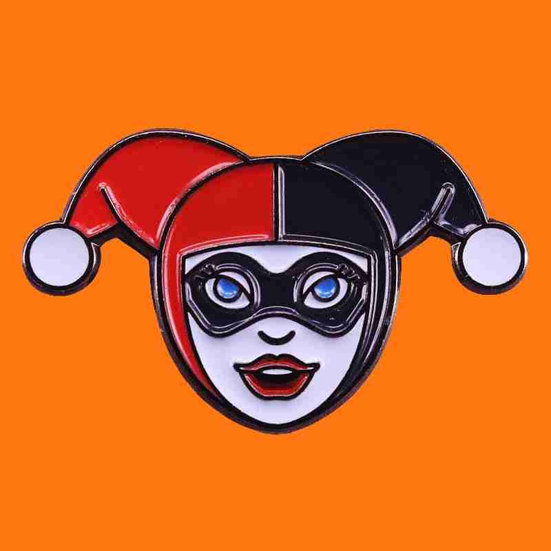 The Joker 'Harley Quinn Head' Enamel Pin - Image 2