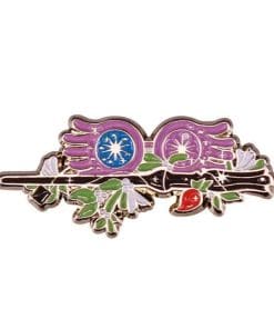 Floral Magic Stick Enamel Pin