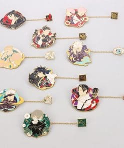Alternative view of Jujutsu Kaisen 'Megumi Fushiguro x Shikigami Dog Chain' Enamel Pin