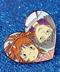 Spirited Away 'Chihiro & Haku | Love Heart' Enamel Pin