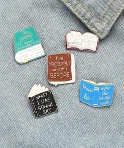 Alternative view of Funny Library Meme 'The People I Should Have Slept With' Enamel Pin