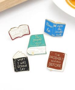 Alternative view of Funny Library Meme 'What I Was Gonna Say' Enamel Pin