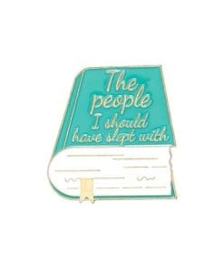 Funny Library Meme 'The People I Should Have Slept With' Enamel Pin