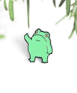 Naughty Frog 'Dirty Finger' Enamel Pin