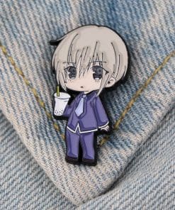 Alternative view of Fruit Basket 'Yuki Sohma' Enamel Pin