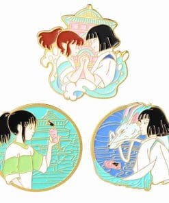 Alternative view of Spirited Away 'Chihiro and Bear' Enamel Pin