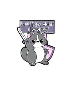 Fox Meme 'I Don't Get Older I Level Up' Enamel Pin