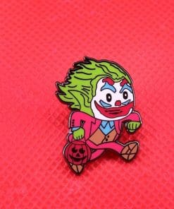 Alternative view of Halloween Running Joker Enamel Pin