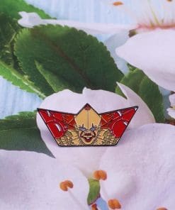 Alternative view of It 'Pennywise | Paper Boat' Enamel Pin