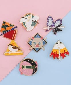 Alternative view of Demon Slayer 'Nezuko Kamado' Enamel Pin