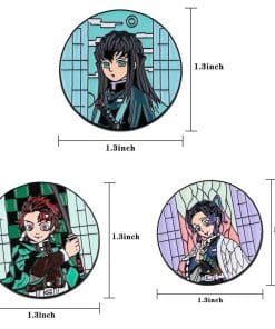 Demon Slayer 'Muichiro Tokito Portrait' Enamel Pin - Image 6