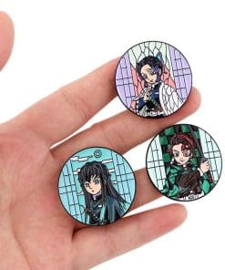 Demon Slayer 'Muichiro Tokito Portrait' Enamel Pin - Image 4