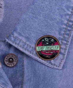 Alternative view of Time Traveler 'Outer Space' Enamel Pin