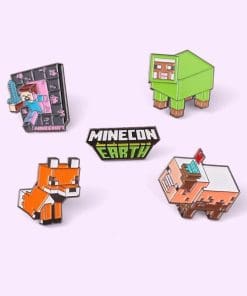 Alternative view of Minecraft 'Dog' Enamel Pin