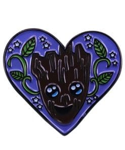 Guardians of The Galaxy 'Groot Purple Heart' Enamel Pin