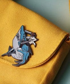 Alternative view of Chainsaw Man 'Denji & Beam' Enamel Pin