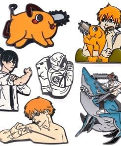 Alternative view of Chainsaw Man 'Denji's Nendoroid Head' Enamel Pin
