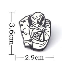 Alternative view of Chainsaw Man 'Astronaut' Enamel Pin