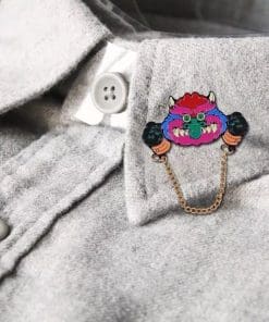 Alternative view of My Pet Monster 'Monster In Cuffs' Enamel Pin