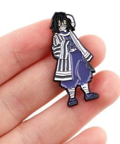 Alternative view of Demon Slayer 'Obanai Iguro' Enamel Pin