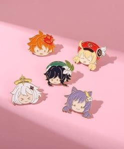 Alternative view of Genshin Impact 'Funny Keqing Chibi' Enamel Pin