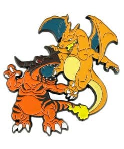 Digimon 'Greymon v Charizard' Enamel Pin - Image 7