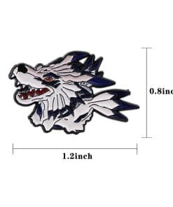 Alternative view of Digimon 'Weregarurumon' Enamel Pin