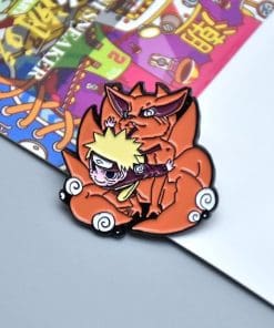 Alternative view of Naruto 'Kurama and Naruto' Enamel Pin