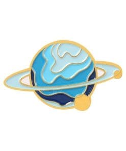 Colorful Dripping Planet 'Planetary Rings' Enamel Pin