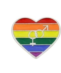 LGBT Rainbow 'Heart | Gender Equality' Enamel Pin