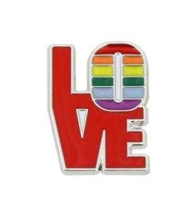 LGBT Rainbow 'L-O-V-E' Enamel Pin