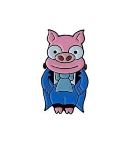 Alternative view of Cute Pig 'Set of 2 Bride and Groom' Enamel Pin