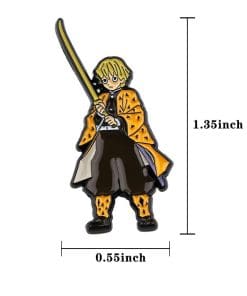 Alternative view of Demon Slayer 'Zenitsu Agatsuma' Enamel Pin