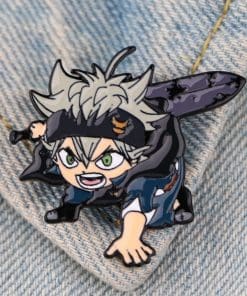 Alternative view of Black Clover 'Asta' Enamel Pin