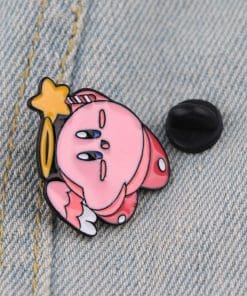 Alternative view of Kirby 'Pink Hero Angel' Enamel Pin