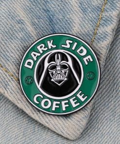 Alternative view of Darth Vader 'Dark Side Coffee' Enamel Pin