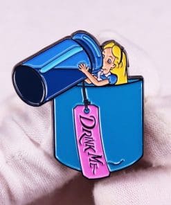 Alternative view of Alice in Wonderland 'Alice | Drink Me' Enamel Pin
