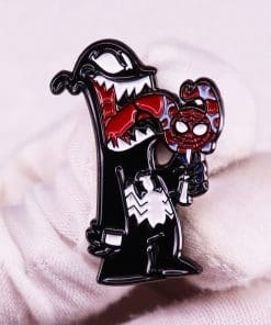Alternative view of 'Venom x Spider Man' Enamel Pin