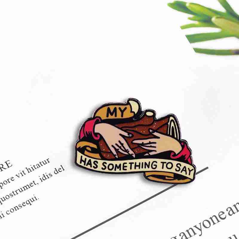 Twin Peaks 'The Log Lady | My Log Has Something To Say' Enamel Pin - Image 2