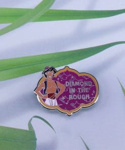 Alternative view of Aladdin 'Diamond In The Rough' Enamel Pin