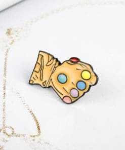 Alternative view of 'Thanos Gauntlet Gloves' Enamel Pin