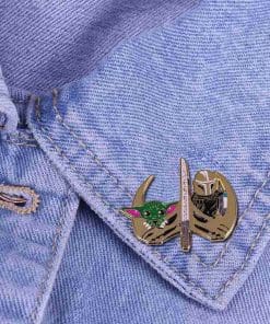 Alternative view of The Mandalorian 'Grogu | Boba Fett' Enamel Pin
