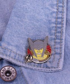 Alternative view of Avengers 'Angry Thor' Enamel Pin
