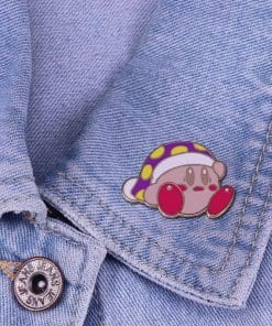 Alternative view of Kirby 'Purple Polka ' Enamel Pin