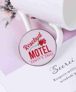 Alternative view of Schitt's Creek 'Rosebud Motel' Enamel Pin