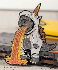 Godzilla 'Unicorn |Puking Rainbows 1.0' Enamel Pin