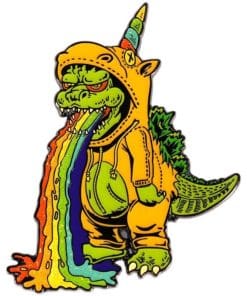 Godzilla 'Unicorn |Puking Rainbows 3.0' Enamel Pin