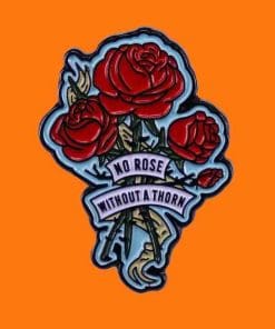 Alternative view of The Golden Girls 'No Rose Without A Thorn' Enamel Pin